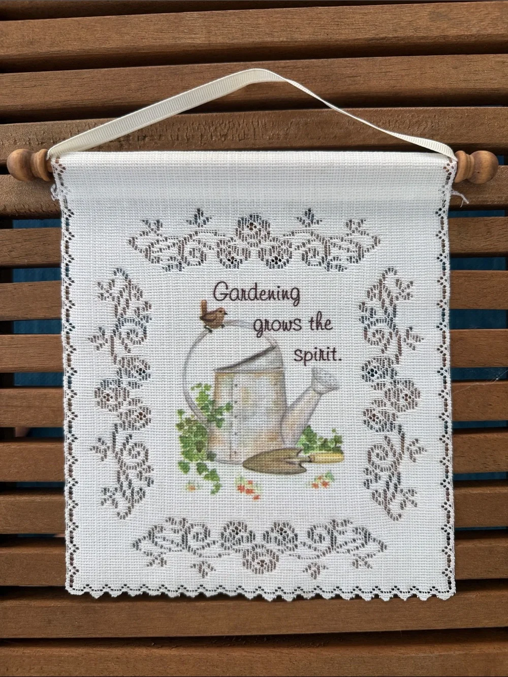 Gardening Grows the Spirit Decorative Wall Hanging
